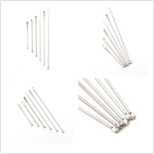 1Pcs 10cm-22cm Medicinal Spoon Stainless Steel Spatula Shovel Head Experiment Pharmacy Lab Use