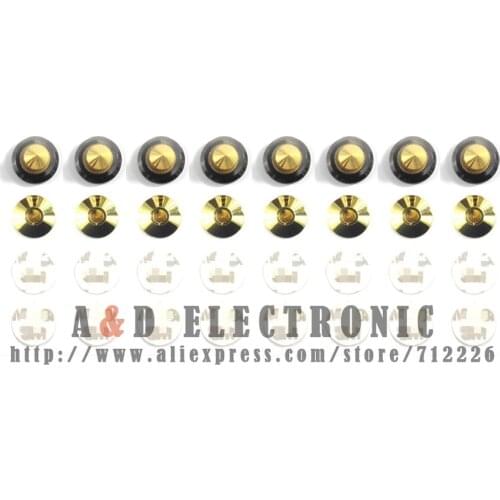 8set gold Portable loudspeakers Spikes Loudspeakers Stand repair Parts DIY Universal fever Audio Loudspeakers Shock nails