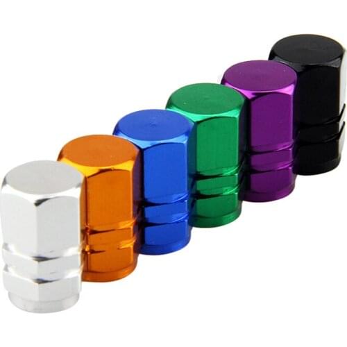 Car Tire Valve Stem Caps 4pcs/set Bolt-in-Aluminum Theft Proof Valve Caps Car Wheel Tires Valves Tyre Stem Air Caps Accessoires