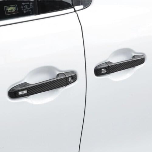 LE YI Auto parts car Carbon fiber handle door cover for alphard vellfire 2015 2020
