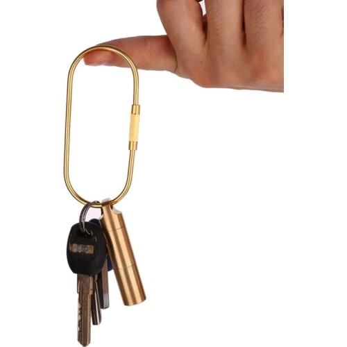 D Shape Brass Steel Multitools Key Ring EDC Screwdriver Set Pocket Outdoor Tool Set With Keychain Multi Tools