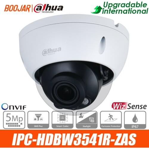 Dahua AI IP Camera IPC-HDBW3541R-ZAS 5MP IR Vari-focal Dome WizSense Network Camera
