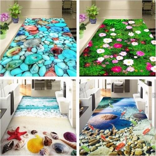 3D Bedroom Bathroom Mats Beach Hallway Mat Floor Mats Kitchen Carpets Doormats for Living Room Anti-Slip Tapete Mats
