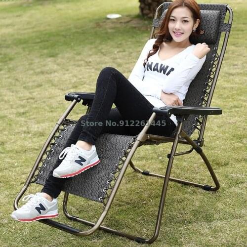 Recliner Folding Siesta Chair Office Siesta Bed Summer Cool Chair Zhendong Leisure Beach Chair Elderly Home Portable