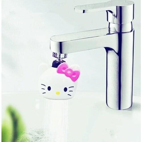 Cartoon faucet splash proof shower filter kitchen sink faucet extender pressurized shower head