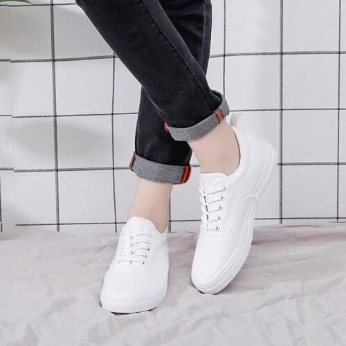 Mens Canvas Shoes Casual White Shoe for Men Sneakers New 2020 Fashion Zapatillas Hombre Comfort Anti-Slip Men Black Casual Shoes