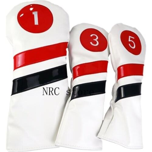 NRC Golf headcovers 135 for woods Golf Club covers set Driver / Fairway Rescue Woods PU