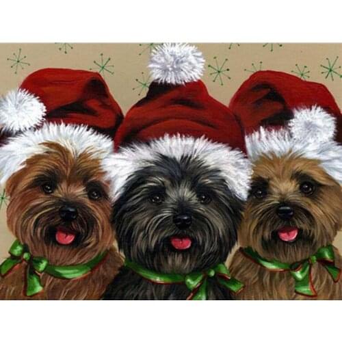 New Arrival 5D DIY Diamond Painting Dog Full Diamond Embroidery Cross Stitch Animal Christmas Gift Home Decoration Craft Kit