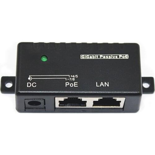 ANPWOO 1000Mbps 5V 12V 24V 48V/1A POE Injector Power Splitter for IP Camera POE Adapter Module Accessories