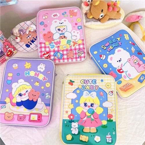 Cute Bear Suitable For iPad Tablet Computer Pro9.7 inch Dir3 Storage Liner Bag 10.5
