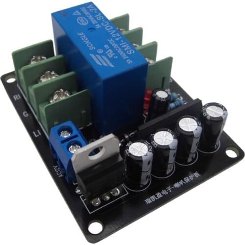 Upc1237 Speaker Relay Protection Board DIY Front Stage Power Amplifier Rear Stage Anti DC Impact Finished Board