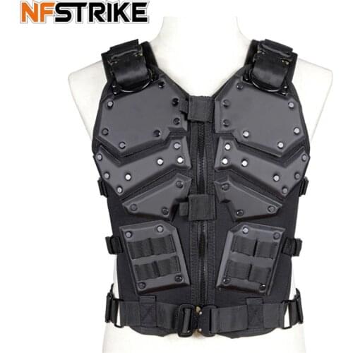 NFSTRIKE Kong Kim Military Tactical Vest 600D Nylon for Airsoft Paintball Military Tactical Accessories - Black