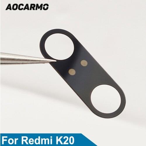 Aocarmo Back Rear Main Camera Glass Lens With Adhesive Sticker For Redmi K20 Replacement Part