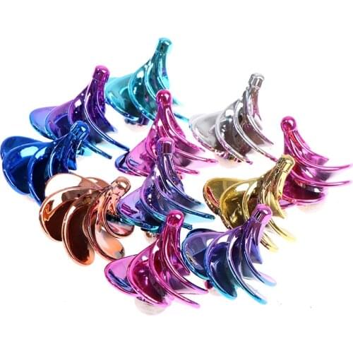 1pc Pneumatic Gyro Decompression Toy Gyro Colorful Wind Blowing Gyro Pneumatic Spinning Top