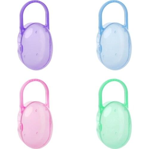 1Pc Soild Portable Baby Infant Kids Pacifier Nipple Cradle Case Holder Travel Storage Box