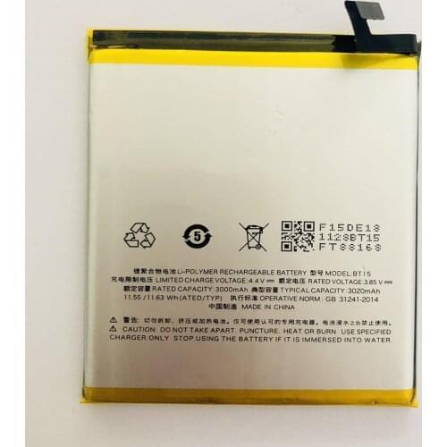 10pcs/lot New Replacement Phone battery BT15 ForMEIZU M3S BT 15 3000mAh Mobile Phone Li-ion Internal Rechargeable Battery
