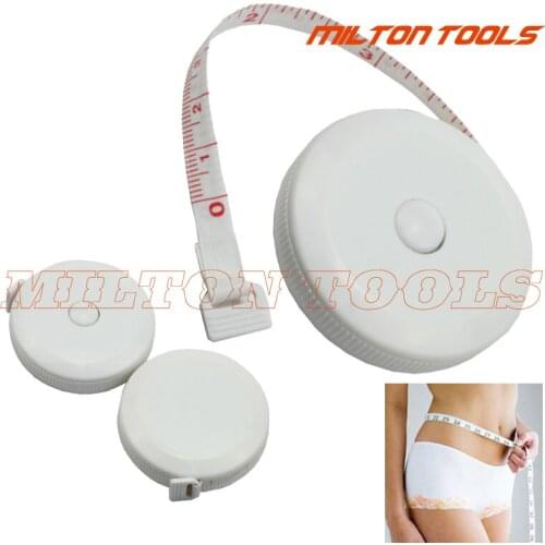 150cm/60inch Round shape white color Waist Tape body measure tape gift promotion tape 50pcs/lot