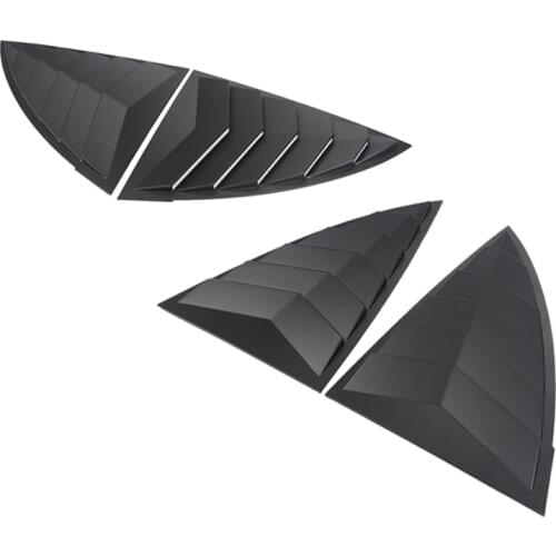 2PCS for Tesla Model Y 2021 Car Rear Side Window Louvers Air Vent Scoop Shades Cover Blinds Accessories