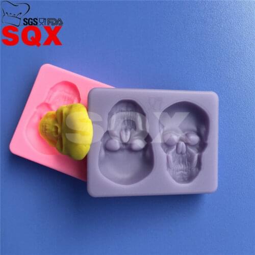 3D skull Halloween silicone cake mold, food-grade cake mold, cake decorating tools, kitchen accessoriesMR12