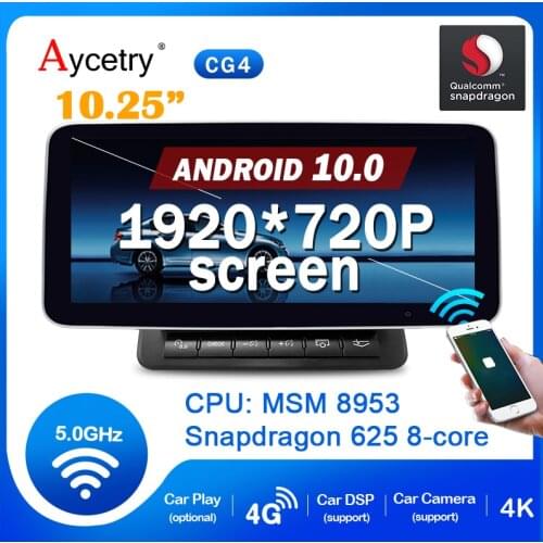 Snapdragon Car RADIO Android 10 For Audi Q7 2005-2009 Multimedia player autoradio GPS Navigation audio stereo bluetooth screen