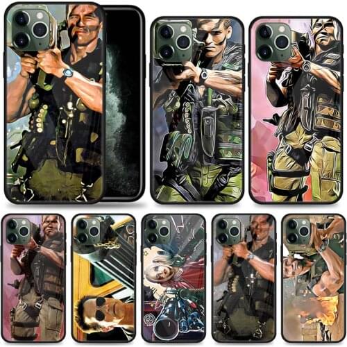 Phone Case for iPhone 11 12 Pro Max 12 Mini 7 8 XR SE 2020 X XS MAX 12 11 Pro Tempered Glass Cover Shell Arnold Schwarzenegger