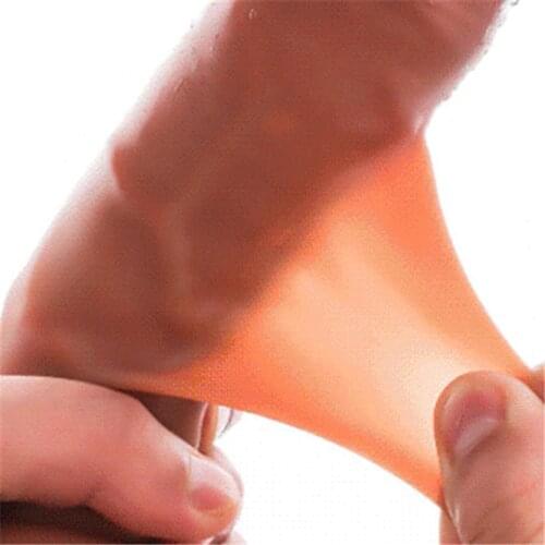 Realistic Dildos Sliding Foreskin Females Masturbator Sex products Anal Dildo Suction Cup Penis Big Dick Adult Erotic Sex Toys