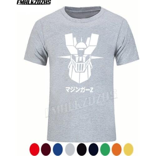 Mazinger T Shirt Mazinger Z Dark T-Shirt Short Sleeve Printed Tee Shirt Man Fashion 5x Fun 100 Percent Cotton Tshirt Tee H38