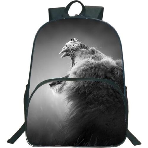 Cool Animal Lion Elephant Deer Zebra Horse Backpack Teens Rucksack School Bags For Boys Girls Book Bag Children Knapsack Mochila