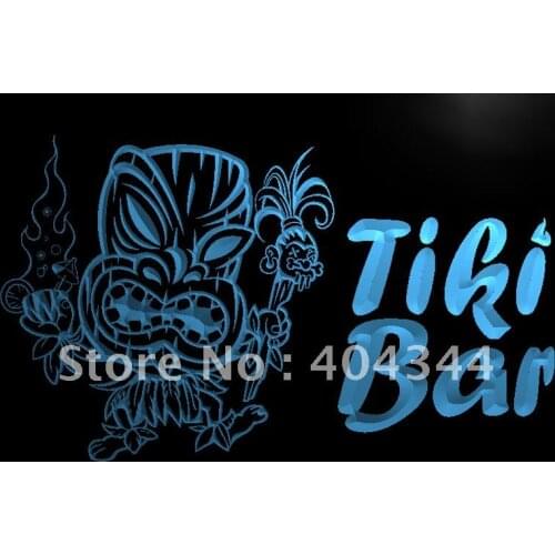 LB299- Newest Tiki Bar Pub Mask Beer NR LED Neon Light Sign home decor crafts