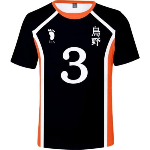 Summer New Hinata Shoyo Shadow Mountain Tobio T-shirt Cosplay Costume Karasuno Club Volleyball Adult Men Kids Top 2021 Anime