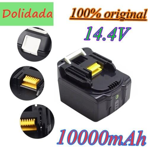 14.4 V 10000 mAh Li-Ion battery for MAKITA battery 14.4 V BL1430 BL1415 194066-1-194065-3 194559-8 MAK1430Li. MET1821