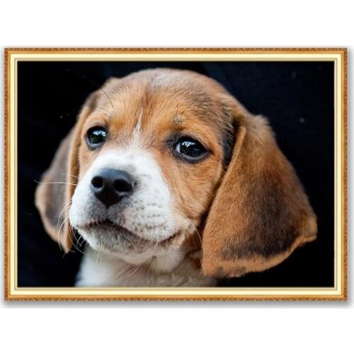Animal Dog Beagle DIY Embroidery Cross Stitch 11CT Kits Craft Needlework Set Printed Canvas Cotton Thread Home Decoration Sale
