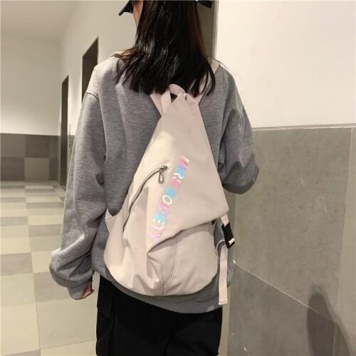 2021 New Nylon Solid Color Waterproof Backpack Fashion Zebra Print Girl Personality Women Fashion Shoulder Crossbody Travel Bag