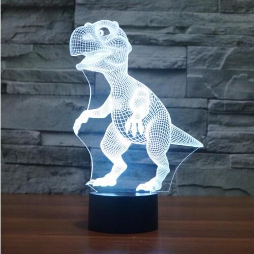 New dinosaur 9 colorful Racing Motorcycle 3D table lampcreative touch remote control table lamp Birthday gift For children