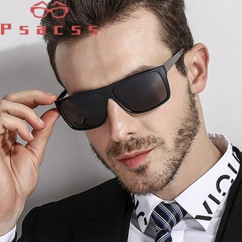 Psacss Vintage Square Polarized Sunglasses Men Fashion Sun Glasses Male Driving Classic Sunglass Lunette De Soleil Homme UV400