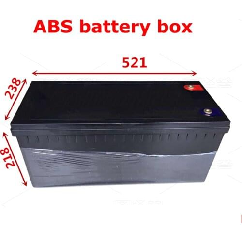 12V 200Ah ABS empty battery box battery case covering for 12v 250Ah 300Ah 24v 100Ah 120Ah lifepo4 li ion LTO lead acid battery