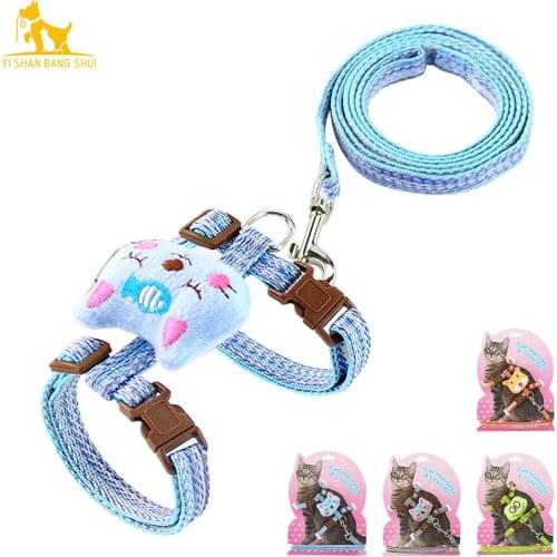 New Arrival Adjustable Cat Harness and Leash Set Vest Adjustable Puppy Harness Kitten Accessories Small Dog Collar for Cat