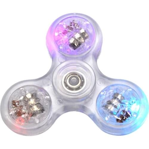 New LED Light Fidget Spinner,Rainbow Fidget Toy Light Finger Hand Spinner