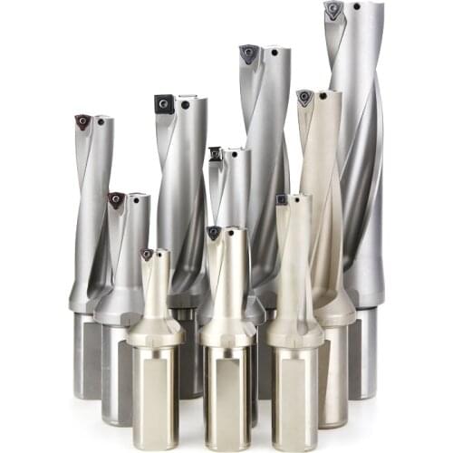 SP WC Series Drill Bites Insert Drill Metal Drill Bits 13mm-50mm Depth 2D 3D 4D Indexable U Drill Machinery Lathes CNC Water