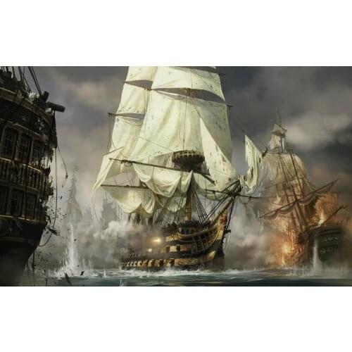 Living room home wall decoration fabric poster Age of empires concept