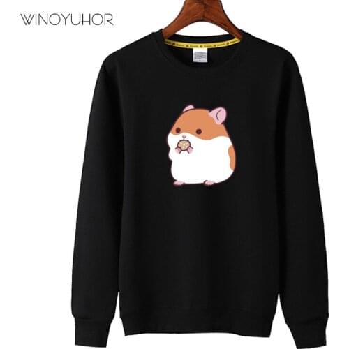 Cartoon Hamster Children Kids Boys Sweatshirts Autumn Casual Long Sleeve Pullovers Baby Girls Toddler Costume Print Clothing