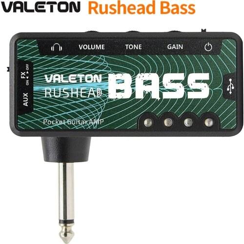 Valeton Rushead Bass Mini Bass Guitar Headphone Amplifier w/ Effects