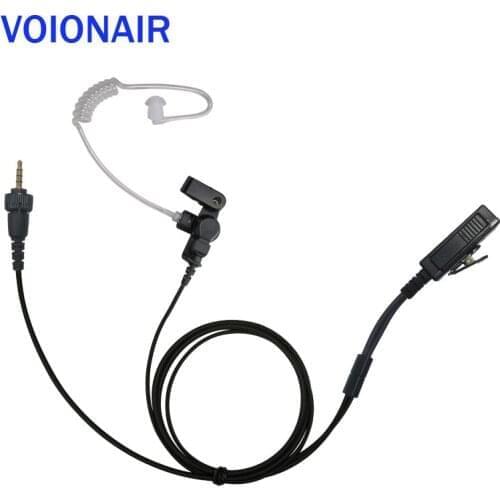 VOIONAIR 10pcs/lot Surveillance Air Tube Earpiece Headset Earphone Speaker Mic PTT for Kenwood TPZ-D553 UBZ-M31 UBZ-M51L/S