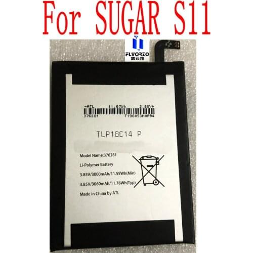 High Quality 3000mAh TLP18C14P 376281 Battery For SUGAR S11 Mobile Phone