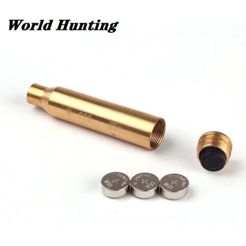 High Quality CAL.223 REM Cartridge Red dot Laser Bore Sight Boresighter Boresight Colimador For Scope Hunting Rifle