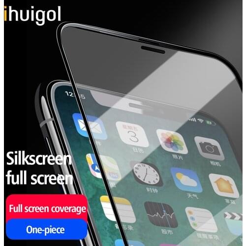 Ihuigol Full Cover Tempered Glass For iPhone 12 Pro Screen Protector For iPhone 12 Mini Scratch proof HD Protective Glass Film