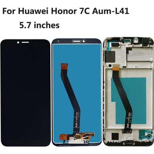 LCD Display For Huawei Honor 7C AUM-L41 5.7 inches Full LCD Display Touch Screen Sensor Assembly Frame For Honor 7C AUM L41 LCD