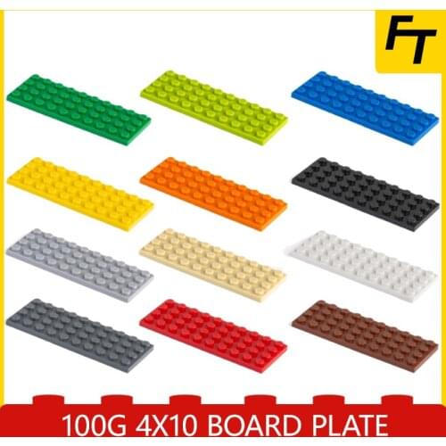 100g Small Particle 3030 4x10 Plate Brick Building Blocks Parts DIY Building Block Compatible with Creative Gift Castle Toys