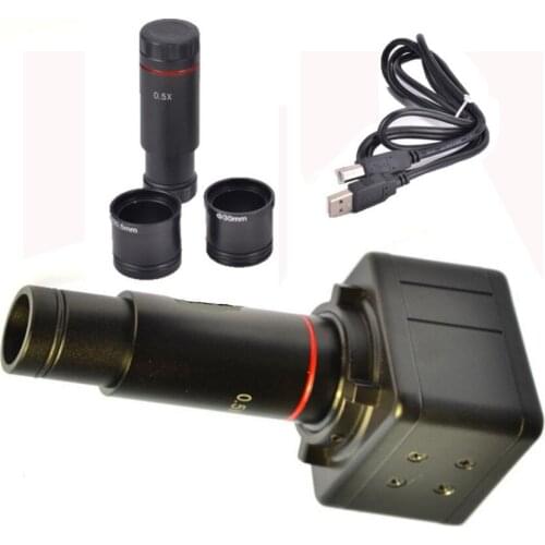 HD 5MP USB Camera Electronic Digital Eyepiece Microscope Adapter Free Driver Image Capture For Win7/ Win8/Win10