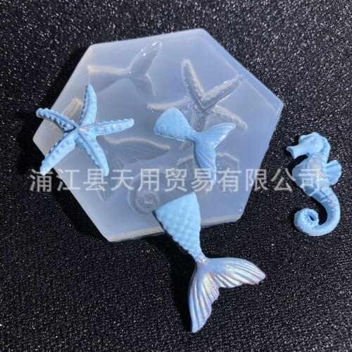 Big and Small Fishtail, Seastar, Sea Star Cake Mold 16737
